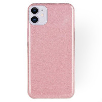 Луксозен силиконов гръб ТПУ с брокат за Apple iPhone 12 mini 5.4 розов